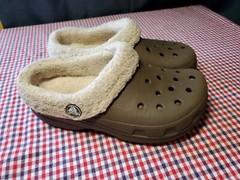 Crocs Mammoth Unisex Kids Brown/Lined Clogs Size 12-13 C Youth