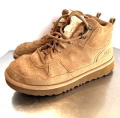 UGG Harkley Boots Chestnut Brown Leather Suede Women’s 6 Youth 4.5