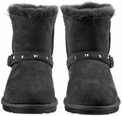 Kirkland Signature Kid’s Shearling Boot with Buckle Black Size US13 – NEW