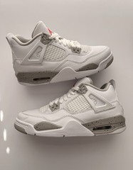 Size 5.5(GS) – Air Jordan 4 Retro ‘White Oreo’