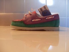 Osh Kosh Children’s Size 10 Multi Color Nubuck Leather Shoe
