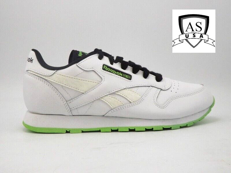 Reebok Classics Leather Junior Running Trainers Shoes Size 6.5 White EH1771 NEW