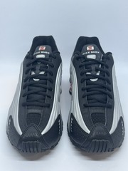 Nike Shox R4 GS Metallic Silver Black Red CW2626 005 Youth Size 6.5Y