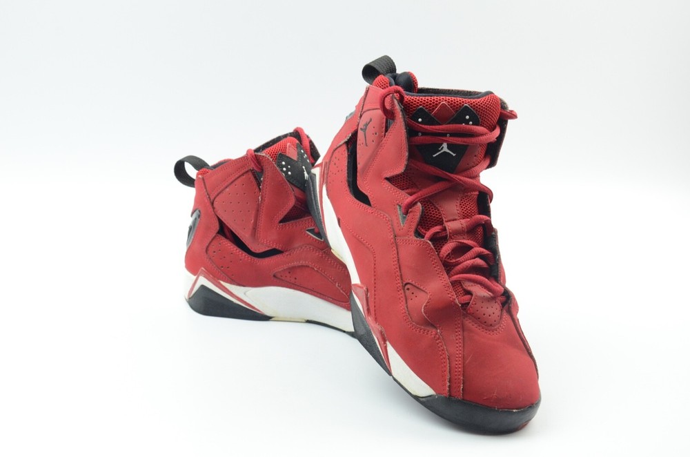 Jordan-Nike #343795-610 TRUE Flight SNEAKER BG GYM RED & BLACK SIZE 6Y
