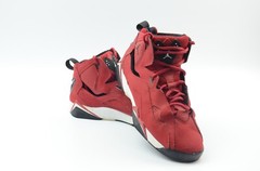 Jordan-Nike #343795-610 TRUE Flight SNEAKER BG GYM RED & BLACK SIZE 6Y
