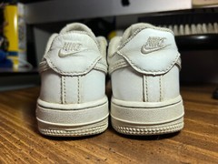 Nike™ AIR FORCE 1 Shoes ~ White/White ~ 314193-117 ~ YOUTH Sz 1Y