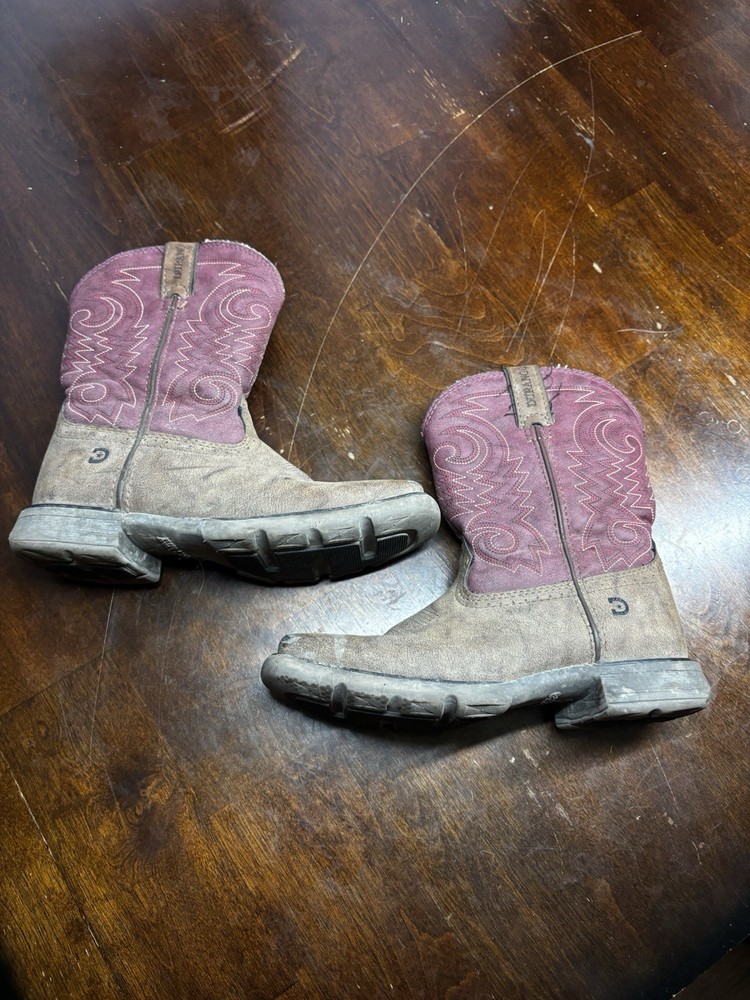 Durango Kid’s Lil‘ Rodeo Briar Brown & Brick Red Western Boot DBT0222TS Sz 1M