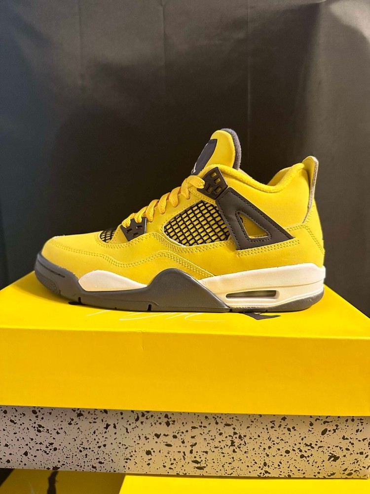 Air Jordan 4 Retro GS ‚Lightning‘ 2021 408452-700 Size 5.5y Women’s Size 7w
