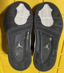 Nike Air Jordan 4 Retro PS White Thunder Black FV4537-001 Size 13C Sneakers