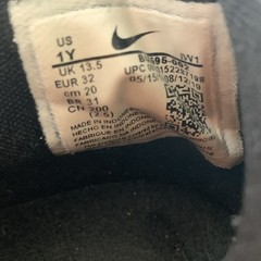 Nike LeBron XVII (PS) Black/Gray/White Kids 1Y Mid Top Basketball BQ5595-002