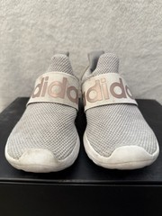 adidas Gray/White Mesh Slip-On Athletic Sneaker Low Top Kids US 12.5K