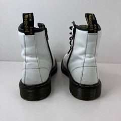 Dr. Martens White Smooth Leather Lace Up Combat Boots Women’s 5 Men’s 4 1460J