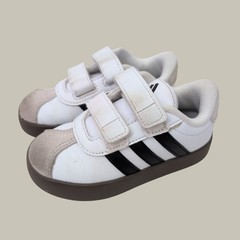 Adidas VL Court 3.0 CF Kids Toddler Baby White Black Gum Sneakers ID9157 Size 7K