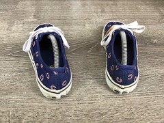 Vans MLB Chicago Cubs Youth Boys Size 2.5 33 Lace Up Sneakers Shoes Blue White