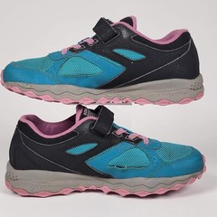 Saucony Cohesion 14 Childs Size 3.5 US / 35 Blue Pink Running Sneakers Shoes