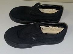 Pre-Owned Vans Black Classic Slip-On Shoes Kids Size 10.0