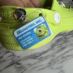 Crocs Monsters, Inc. Mike Classic Clogs Kids C13 Green Shoes Disney Slip On