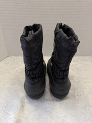 Sorel Children’s Flurry Snow Boot Black Yellow Kids 11 Waterproof Warm