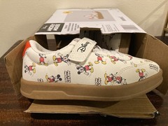 Disney Mickey Mouse Children’s Character Sneaker, Size 12 or 13. Hook and Loop