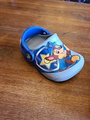 Crocs Child FunLab Paw Patrol Patch Clog Light Grey Gray Blue US TODDLER C5
