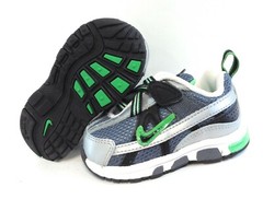 Infant Toddler Boys Nike T-Run 2 Alt 336468 002 Black Grey Sneakers Shoes NO BOX