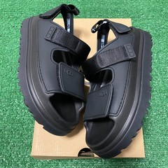 Size 4 – UGG Goldenglow Slides Kids Sandals Black 1152813K-BLK New! Ship Fast!