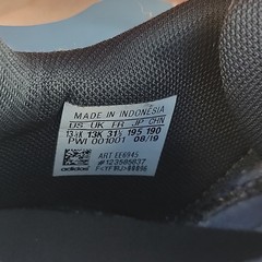 adidas EE6945 Gray White Mesh Athletic Sneakers Kids US 13.5K