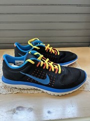 Nike Fs Lite Run 2 Black And Blue Size 7 Youth
