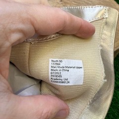 Magellan Youth – Size 5D – Beige/Pink Faux Leather Zipper Boots Style 172984