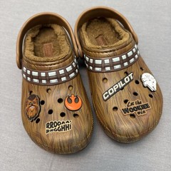 Star Wars Chewbacca X Crocs Lined Clog W/ Jibbitz Kids Size J3