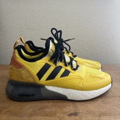Adidias ZX 2K Ninja Boost JR Athletic Sneaker Kids US Yellow Black Sz 5