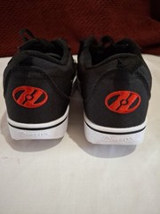 Heelys Pro 20 Flame Print Size KIDS Youth 3 Black Canvas Skate Shoes