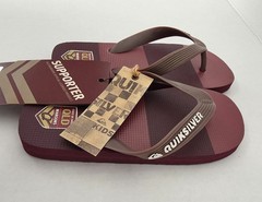 Quiksilver brand flip-flops featuring Queensland Maroons State  Kids Size 11