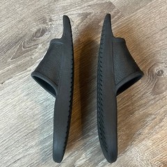 Nike Kawa Shower Slides Black White Logo Sandals Youth 3 C
