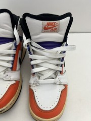 Nike Aire Force 2 High 2007 Purple Orange Black White 5.5Y 315934-101 Thailand