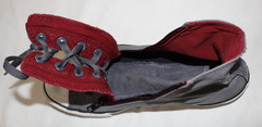 Converse CTAS Shoes Youth Junior 6 Double Zip High Top Gray Maroon