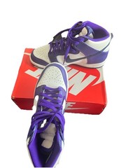Nike Dunk High Electro Purple – Navy Basketball Sneakers DH9751-100 Size 7Y
