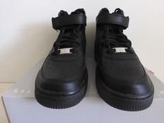Nike Air Force 1 Mid Le (GS) All Black Black-Black Sz 6Y [DH2933-001]