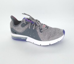 541 Nike Kids Air Max Sequent 3(GS) Sneakers Dark Grey/Black Size 5.5Y US