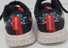 NIKE Revolution Child’s Sneaker Size 7C Funky Black W/Red, Green & Blue Accents