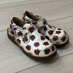 Vintage Dr. Martens Ladybug Shoe England Rare Kids Youth Size 8