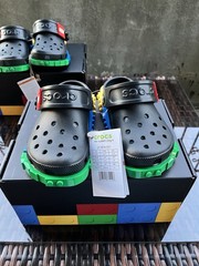 Crocs x LEGO® Creativity Clogs (kids size) 13C Black New Fast Shopping