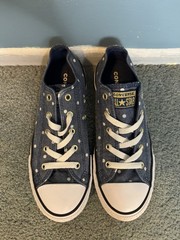 Converse Shoes Size 3 All Star Madison Ox Blue White Canvas Preowned 662037F