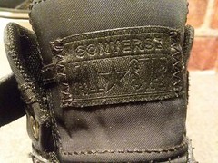 Converse All Star ☆ Junior Pro Blaze High Top w/ Strap Black Iridescent Trim (4)