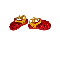 Mini Melissa Red Yellow Mickey Mouse Sandals Kids Disney Jelly PVC EXC 6