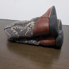 Cody James Cowboy Western Boots BBSC1910 Kids Unisex Brown Gray 9.0-D