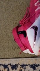 Nike LeBron Soldier 9 Pink White Mesh Basketball Sneakers 7Y Model 776471-601