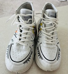 Unisex Anime High Top Sneakers Naruto Design White EU 33 Streetwear Shoes