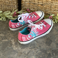 Converse Chuck Taylor All Star Paint Splatter Sneaker 647625F Youth Kids Size 3