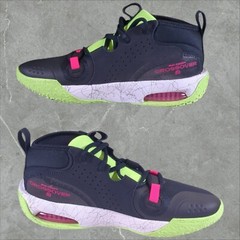 Nike Air Zoom Crossover 2 Kid’s 5.5Y Basketball Shoes Black/Lime FB2689 400